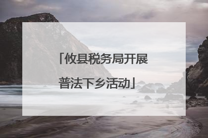 攸县税务局开展普法下乡活动