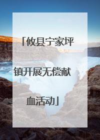 攸县宁家坪镇开展无偿献血活动
