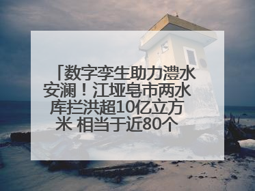 数字孪生助力澧水安澜！江垭皂市两水库拦洪超10亿立方米 相当于近80个西湖水量