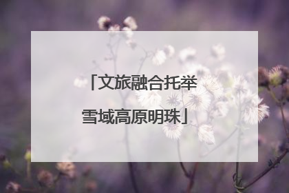 文旅融合托举雪域高原明珠