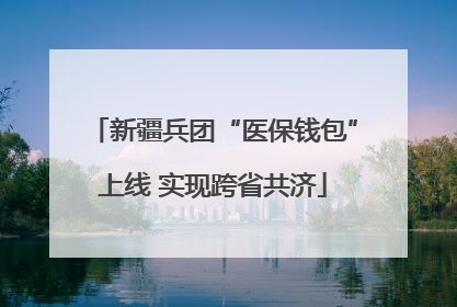 新疆兵团“医保钱包”上线 实现跨省共济