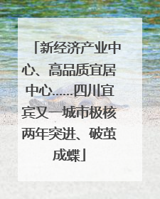 新经济产业中心、高品质宜居中心……四川宜宾又一城市极核两年突进、破茧成蝶