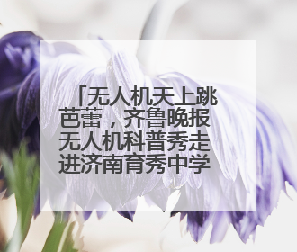 无人机天上跳芭蕾，齐鲁晚报无人机科普秀走进济南育秀中学小学部