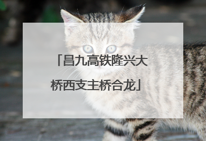 昌九高铁隆兴大桥西支主桥合龙