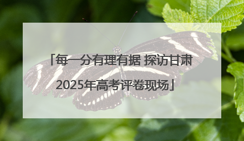 每一分有理有据 探访甘肃2025年高考评卷现场