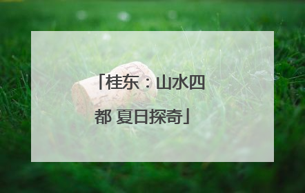 桂东：山水四都 夏日探奇