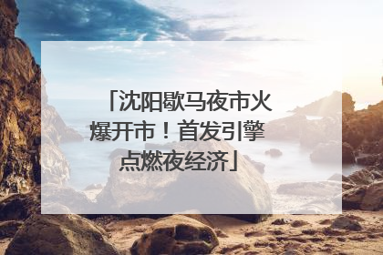 沈阳歇马夜市火爆开市！首发引擎点燃夜经济
