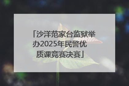 沙洋范家台监狱举办2025年民警优质课竞赛决赛