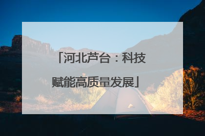 河北芦台：科技赋能高质量发展
