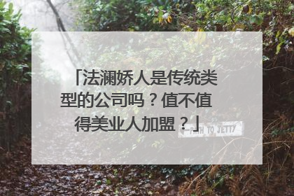 法澜娇人是传统类型的公司吗？值不值得美业人加盟？