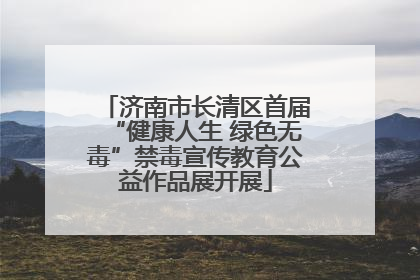 济南市长清区首届“健康人生 绿色无毒”禁毒宣传教育公益作品展开展