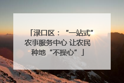 渌口区：“一站式”农事服务中心 让农民种地“不操心”