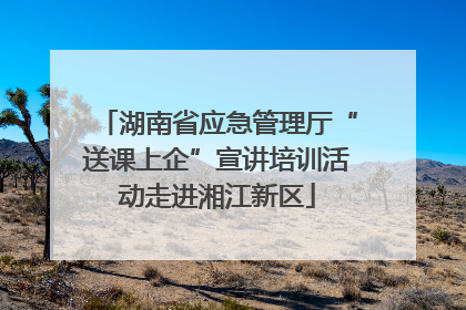湖南省应急管理厅“送课上企”宣讲培训活动走进湘江新区