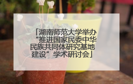 湖南师范大学举办“推进国家民委中华民族共同体研究基地建设”学术研讨会