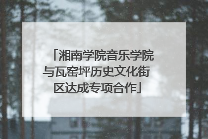 湘南学院音乐学院与瓦窑坪历史文化街区达成专项合作