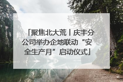 聚焦北大荒丨庆丰分公司举办企地联动“安全生产月”启动仪式
