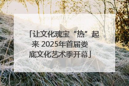让文化瑰宝“热”起来 2025年首届娄底文化艺术季开幕