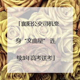 襄阳公交司机变身“文曲星” 连续3年高考送考