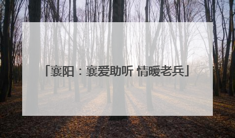 襄阳：襄爱助听 情暖老兵