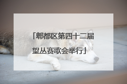 郫都区第四十二届望丛赛歌会举行
