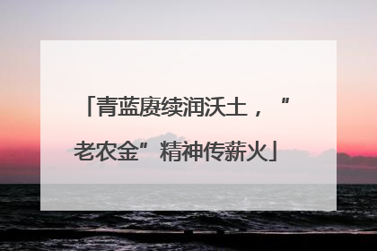 青蓝赓续润沃土，“老农金”精神传薪火