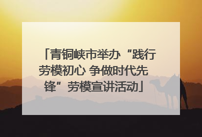 青铜峡市举办“践行劳模初心 争做时代先锋”劳模宣讲活动