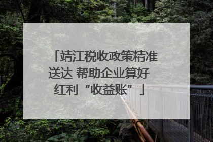靖江税收政策精准送达 帮助企业算好红利“收益账”