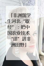 非洲留学生河北“取经”：把中国农业技术“译”进非洲田野