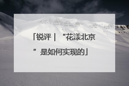 锐评｜“花漾北京”是如何实现的
