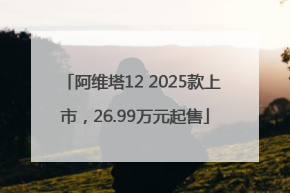 阿维塔12 2025款上市，26.99万元起售