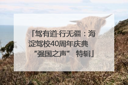 驾有道·行无疆：海淀驾校40周年庆典 “强国之声” 特辑