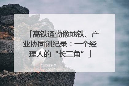 高铁通勤像地铁、产业协同创纪录：一个经理人的“长三角”