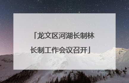 龙文区河湖长制林长制工作会议召开