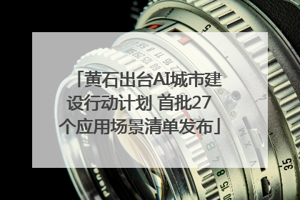 黄石出台AI城市建设行动计划 首批27个应用场景清单发布