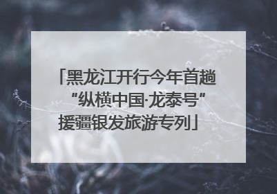 黑龙江开行今年首趟“纵横中国·龙泰号”援疆银发旅游专列