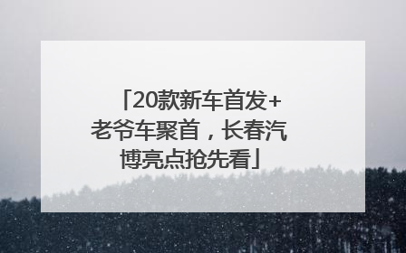 20款新车首发+老爷车聚首，长春汽博亮点抢先看
