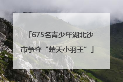 675名青少年湖北沙市争夺“楚天小羽王”